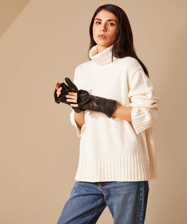 Zip-top Mitten With Faux Fur Lining - Image 8