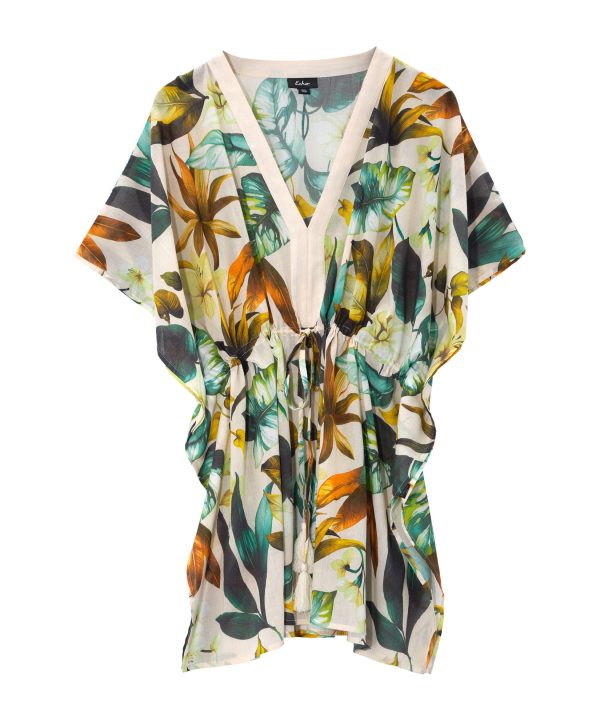 Oasis Palm Butterfly Caftan