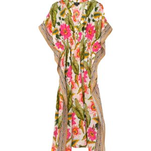 Tile Floral Maxi Caftan