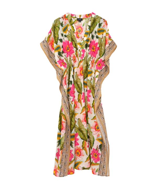 Tile Floral Maxi Caftan