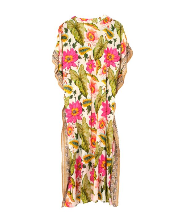 Tile Floral Maxi Caftan - Image 3