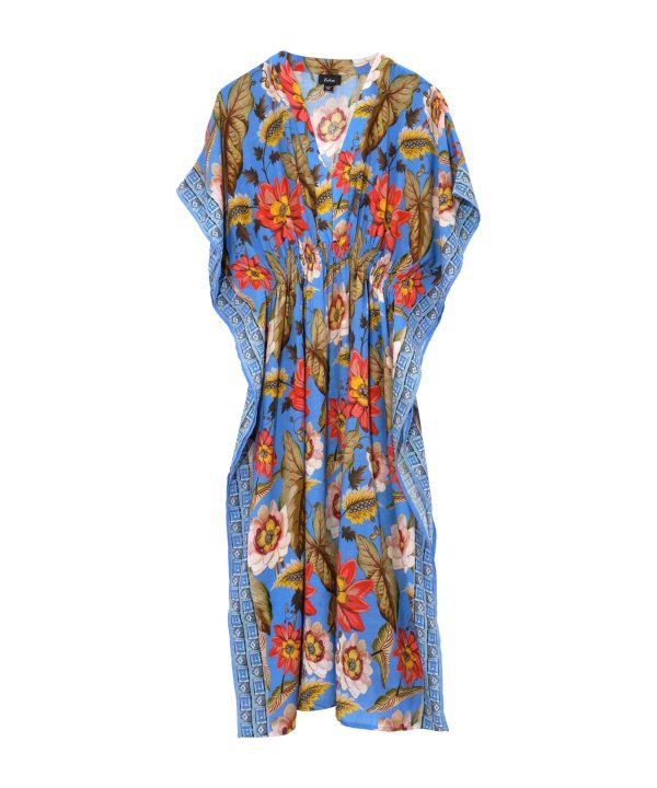 Tile Floral Maxi Caftan - Image 7