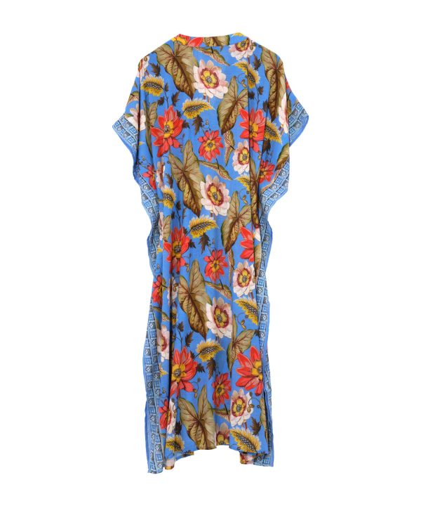 Tile Floral Maxi Caftan - Image 9