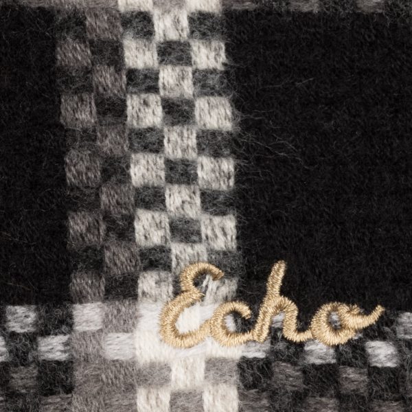 Vintage Plaid Side Fringe Scarf - Image 5
