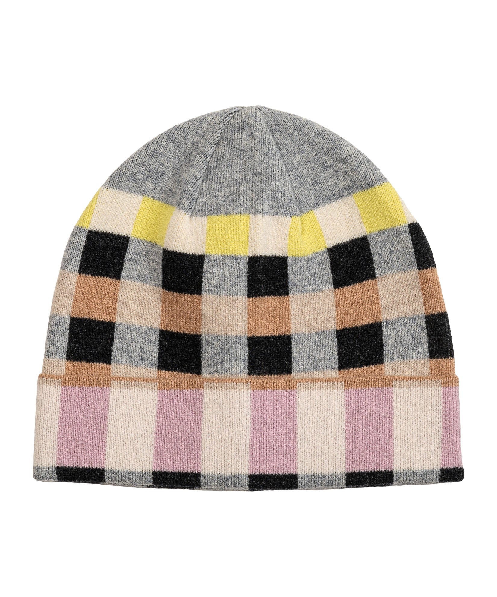 Merino Wool Geo Jacquard Beanie
