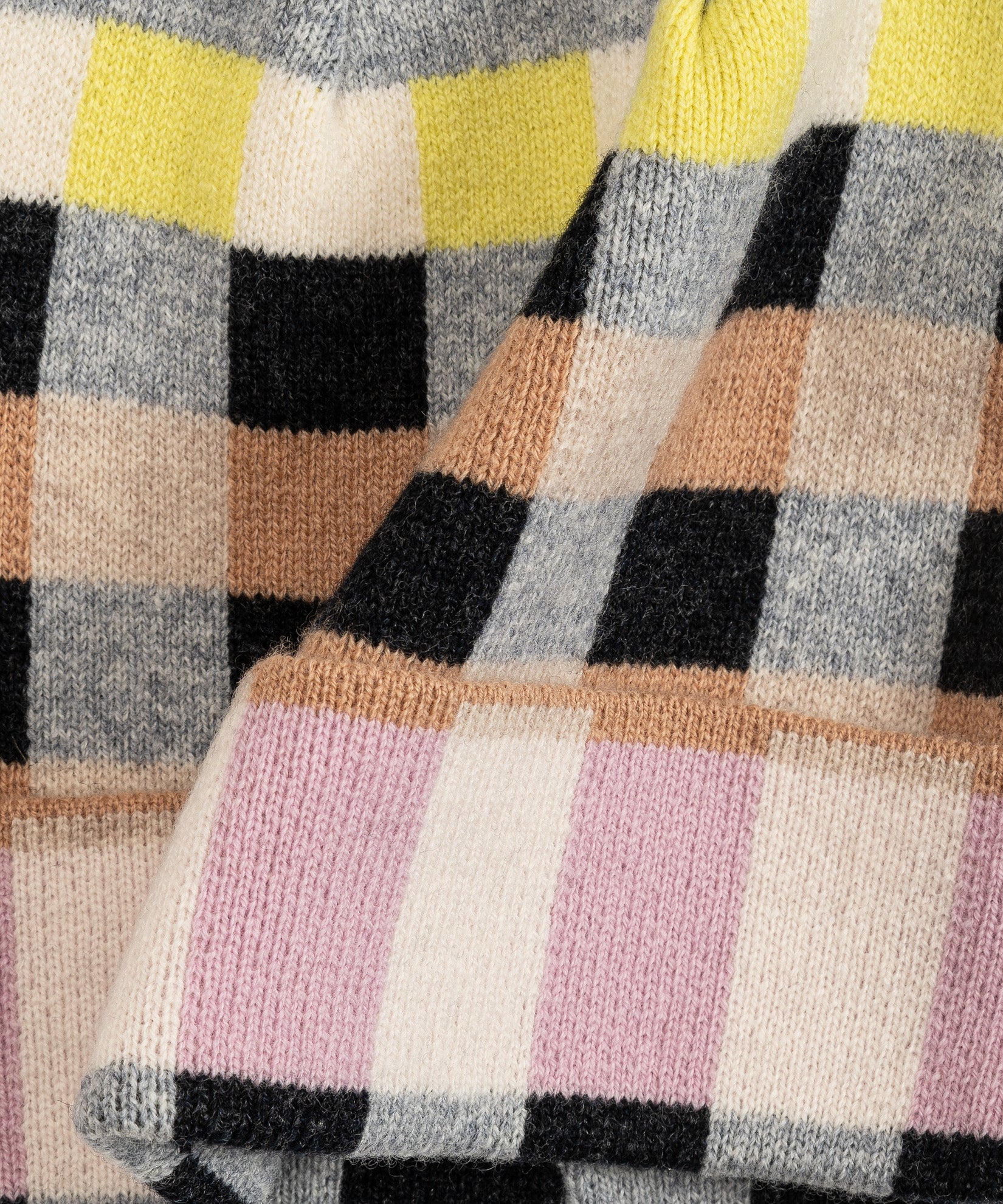 Merino Wool Geo Jacquard Beanie - Image 4