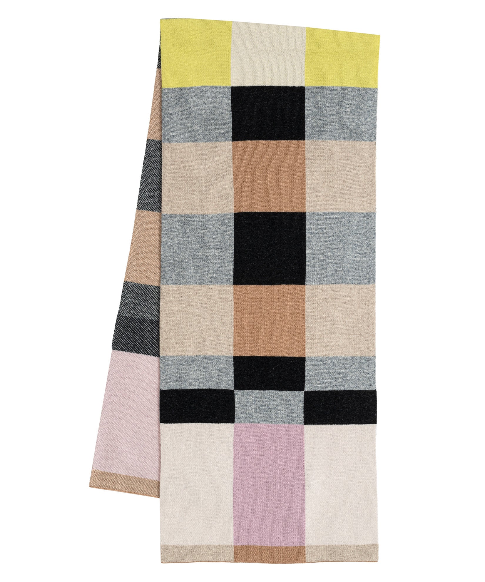 Merino Wool Geo Jacquard Scarf - Image 3