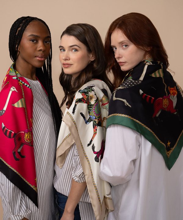 The Menagerie 35 Silk Square Scarf - Image 14