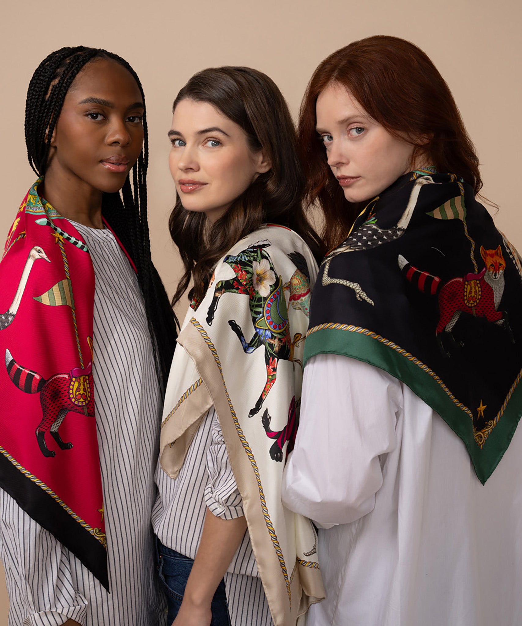 The Menagerie 35 Silk Square Scarf - Image 15