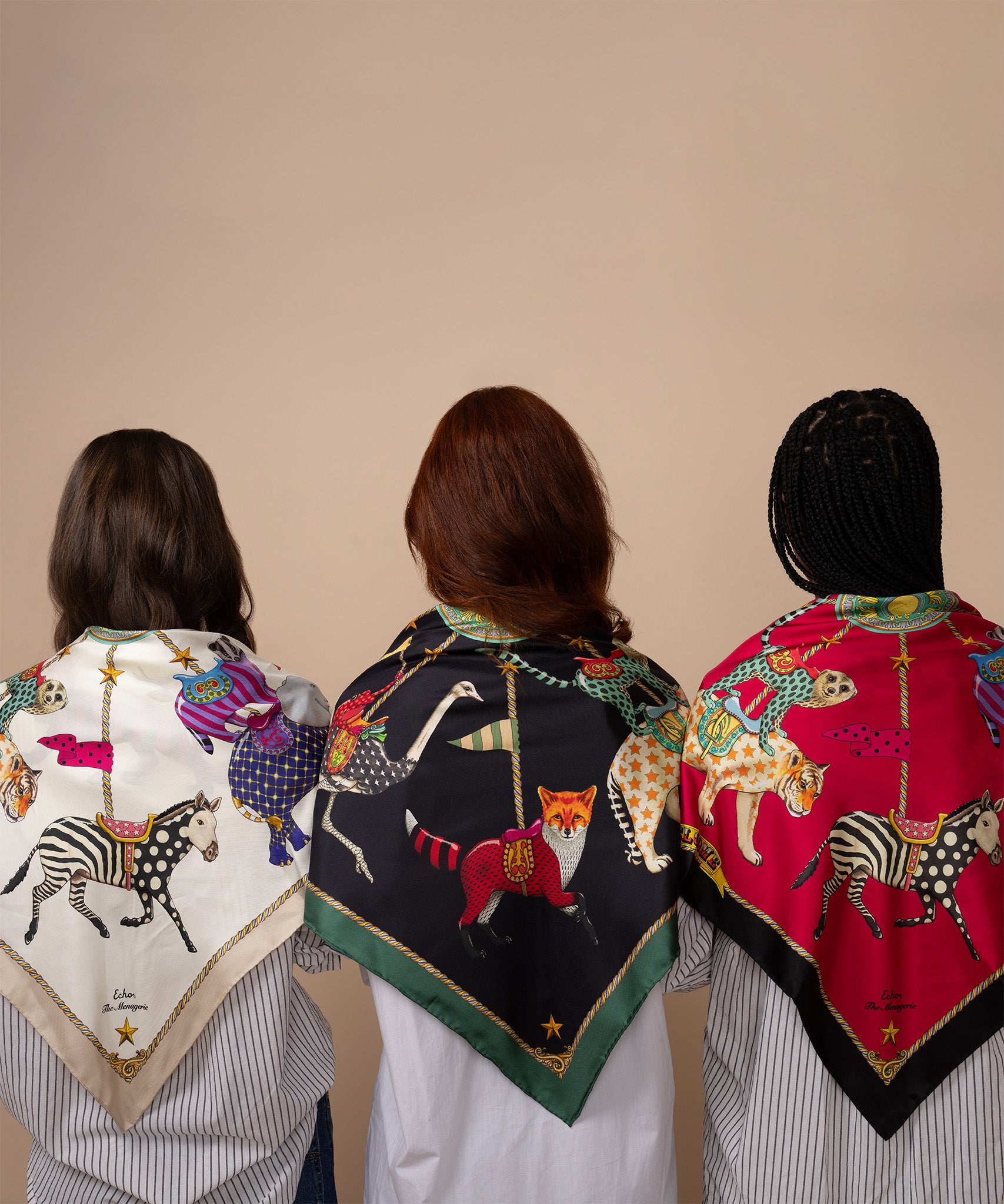 The Menagerie 35 Silk Square Scarf - Image 22