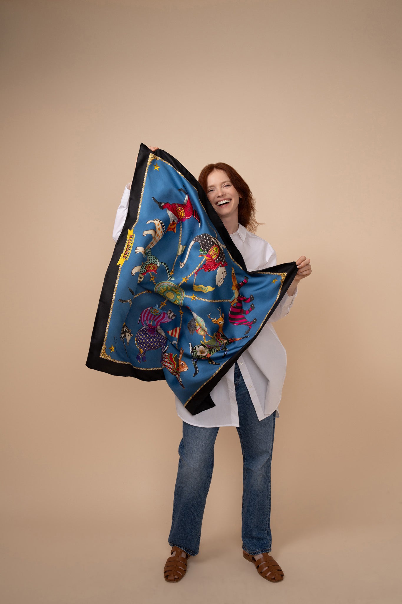 The Menagerie 35 Silk Square Scarf - Image 2