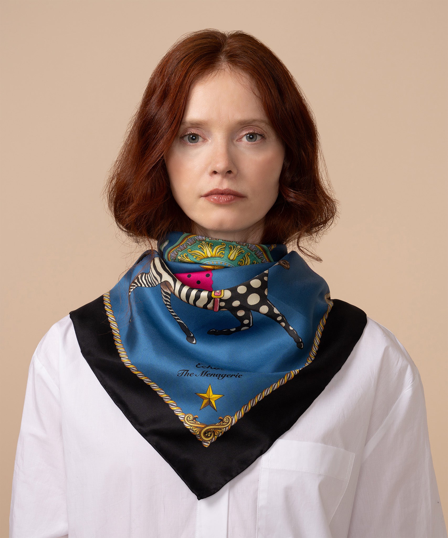 The Menagerie 35 Silk Square Scarf - Image 7