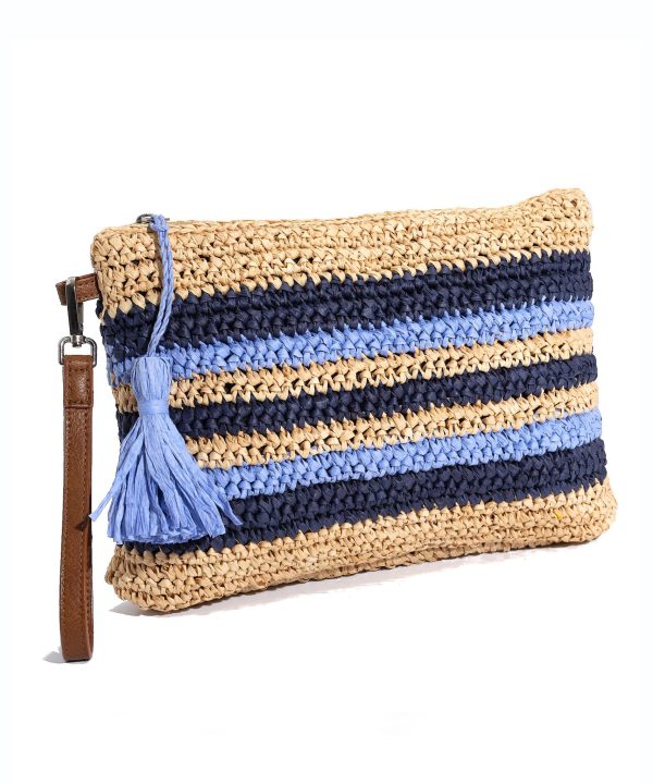 Striped Crochet Bikini Bag - Image 3