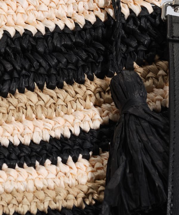 Striped Crochet Bikini Bag - Image 2