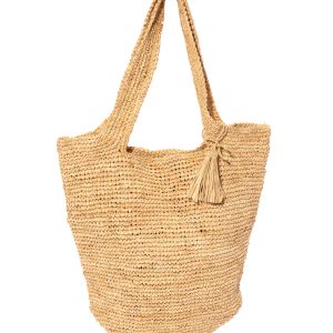 Raffia Packable Tote