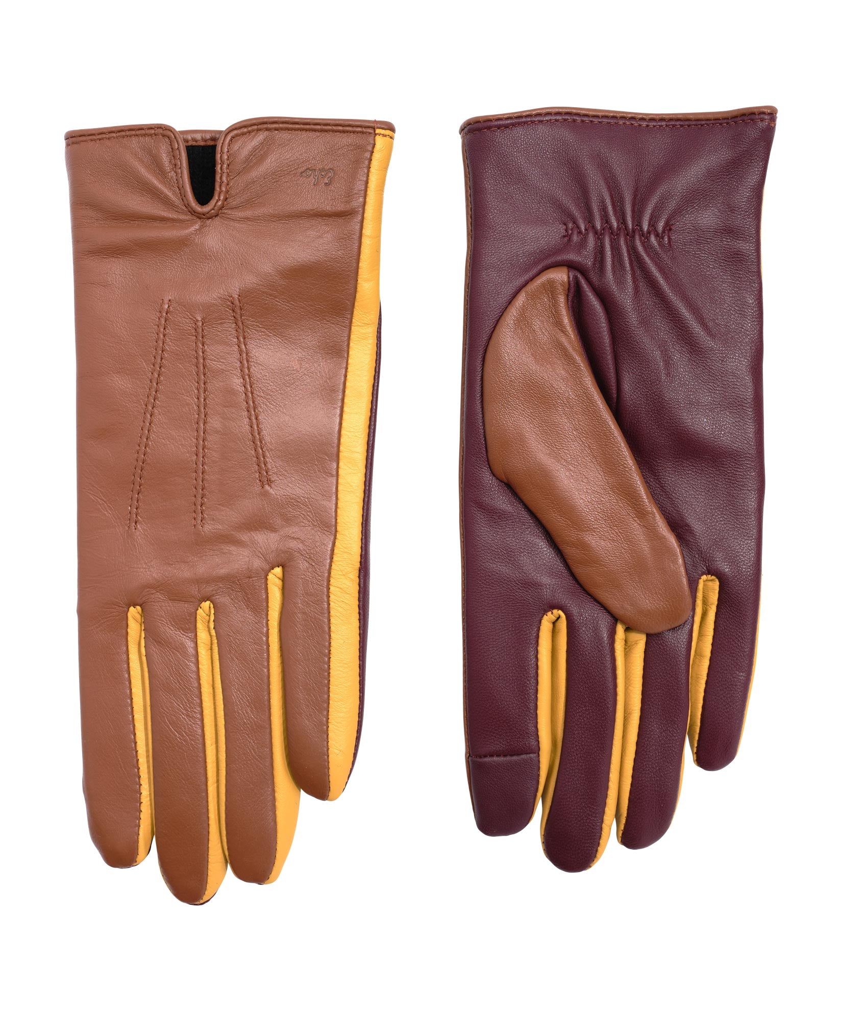 Colorblock Leather Glove - Image 10