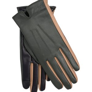 Colorblock Leather Glove