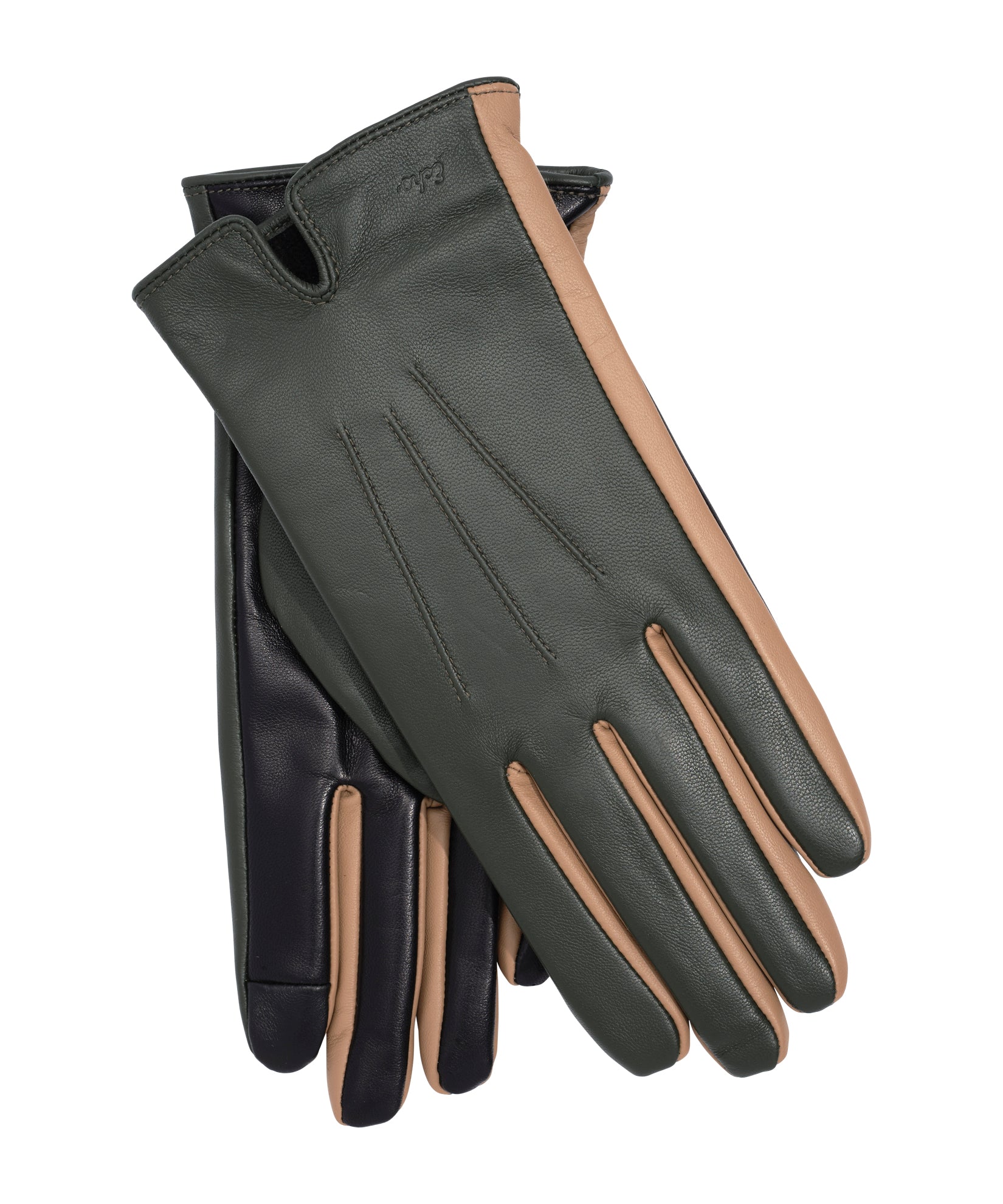 Colorblock Leather Glove