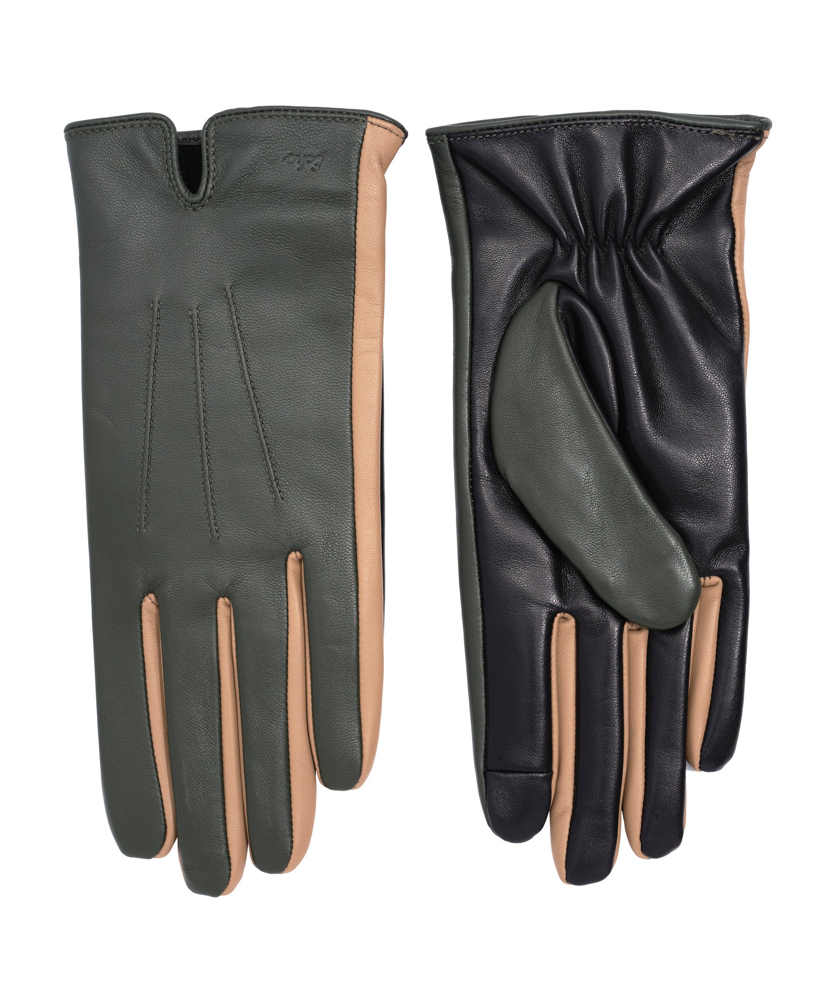 Colorblock Leather Glove - Image 4