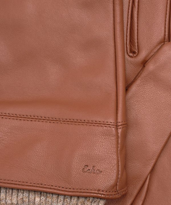 Rib Cuff Leather Glove - Image 3