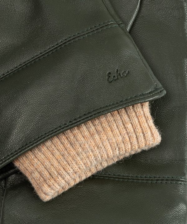 Rib Cuff Leather Glove - Image 6