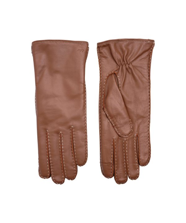 Stitch Detail Leather Glove - Image 5