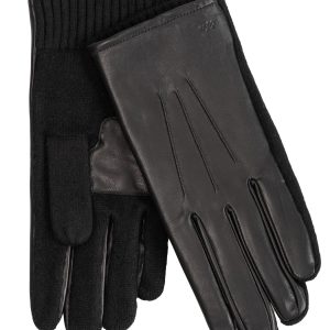 Knit Combo Leather Glove