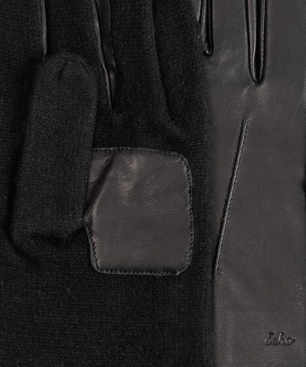 Knit Combo Leather Glove - Image 3
