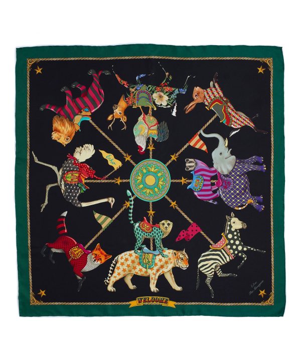 The Menagerie 35 Silk Square Scarf - Image 16