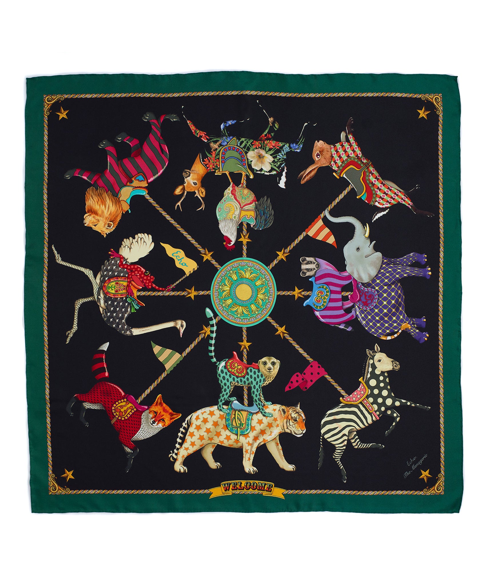 The Menagerie 35 Silk Square Scarf - Image 16