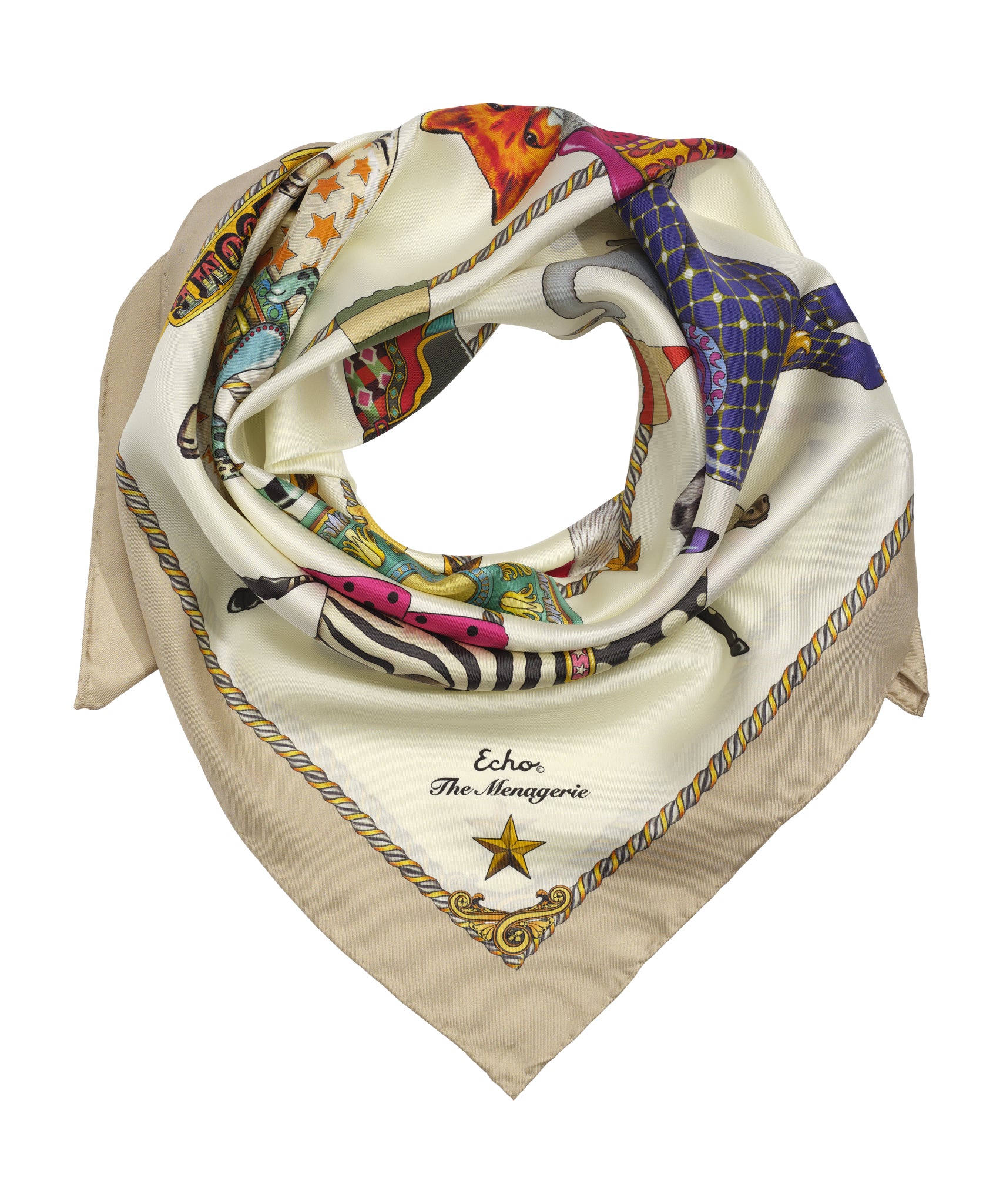 The Menagerie 35 Silk Square Scarf - Image 10