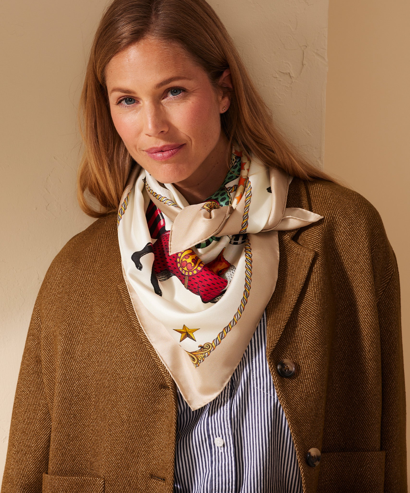 The Menagerie 35 Silk Square Scarf - Image 9