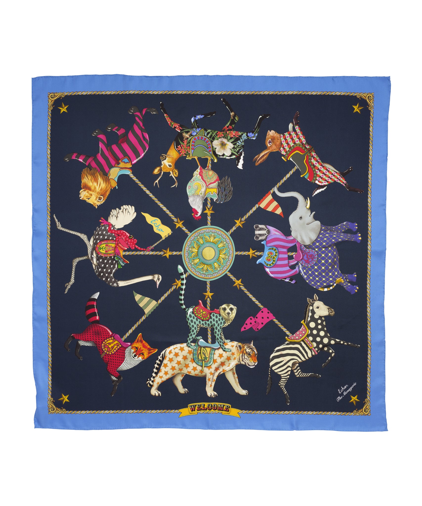 The Menagerie 35 Silk Square Scarf - Image 31