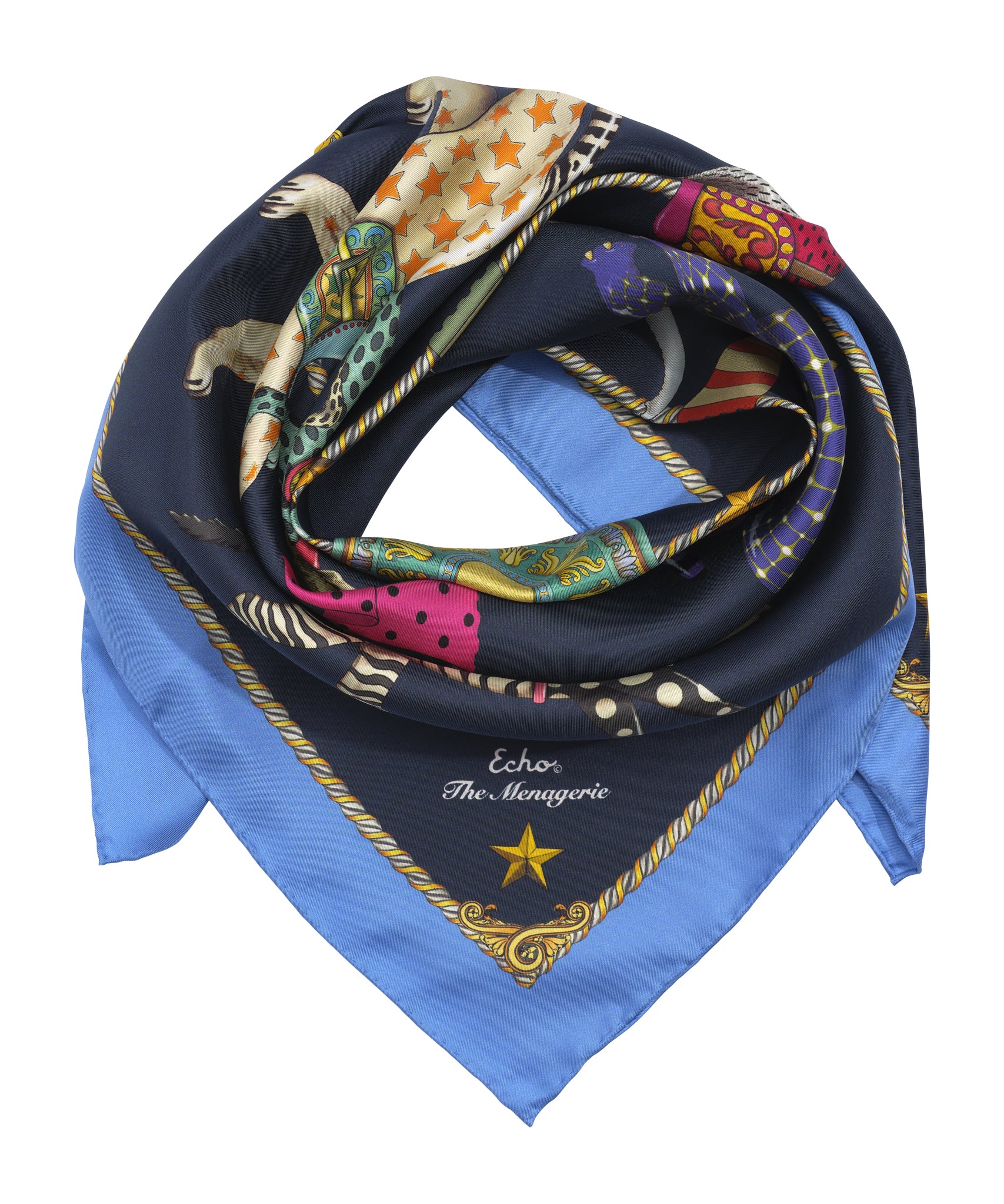 The Menagerie 35 Silk Square Scarf - Image 32