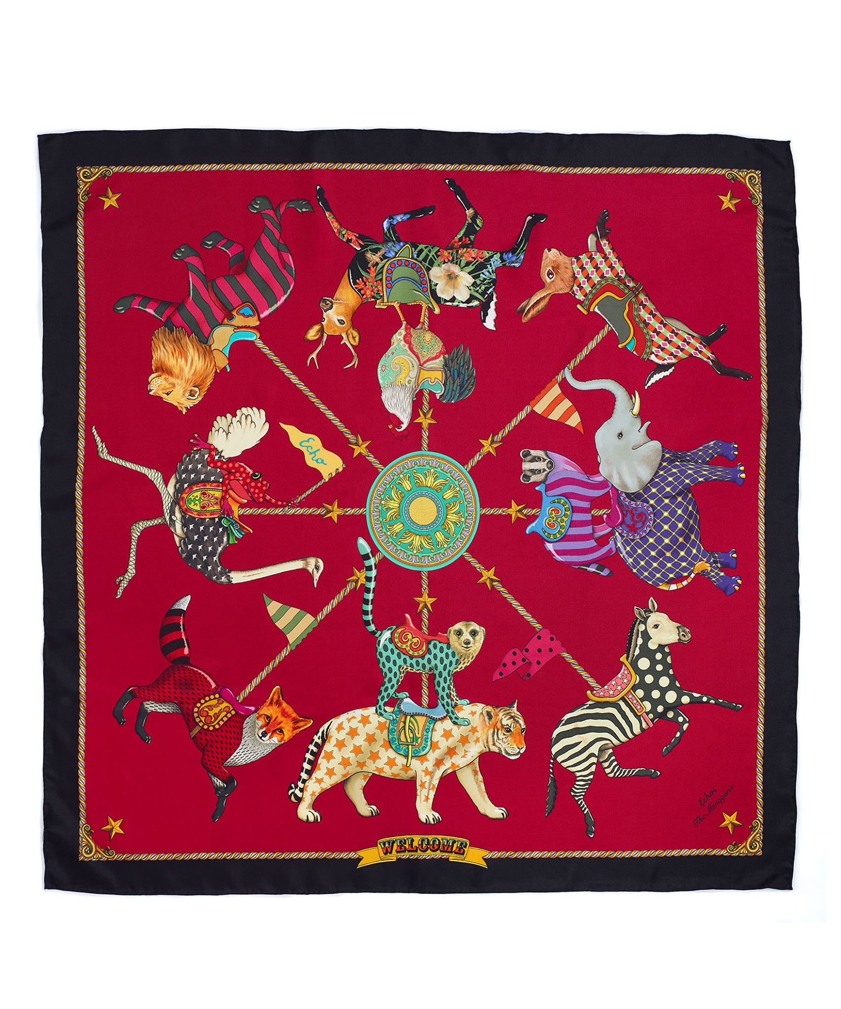 The Menagerie 35 Silk Square Scarf - Image 26