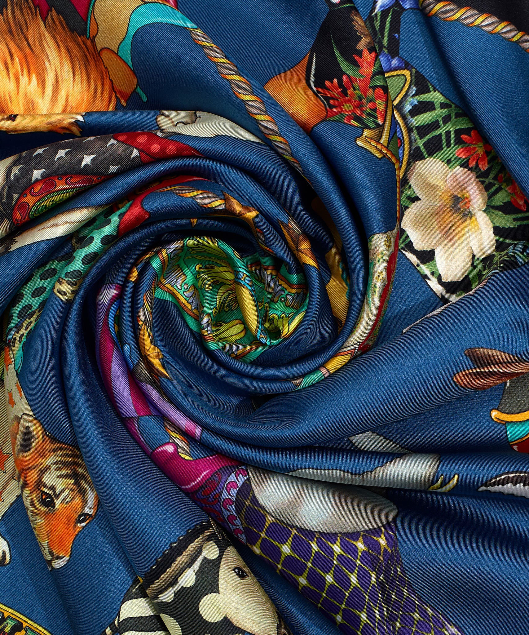 The Menagerie 35 Silk Square Scarf - Image 4