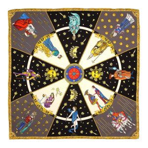 In The Cards 35 Silk Square Scarf