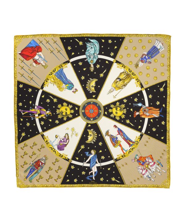 In The Cards 35 Silk Square Scarf - Image 8