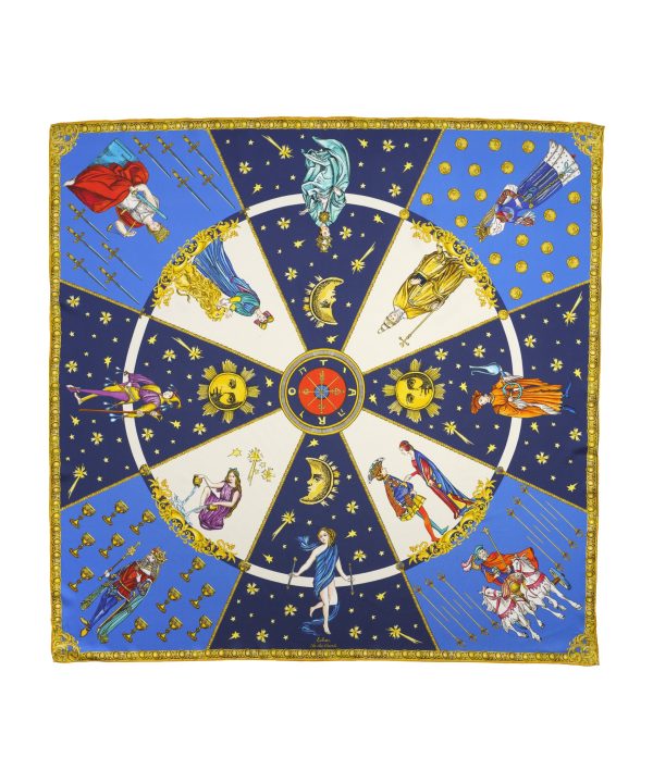 In The Cards 35 Silk Square Scarf - Image 12