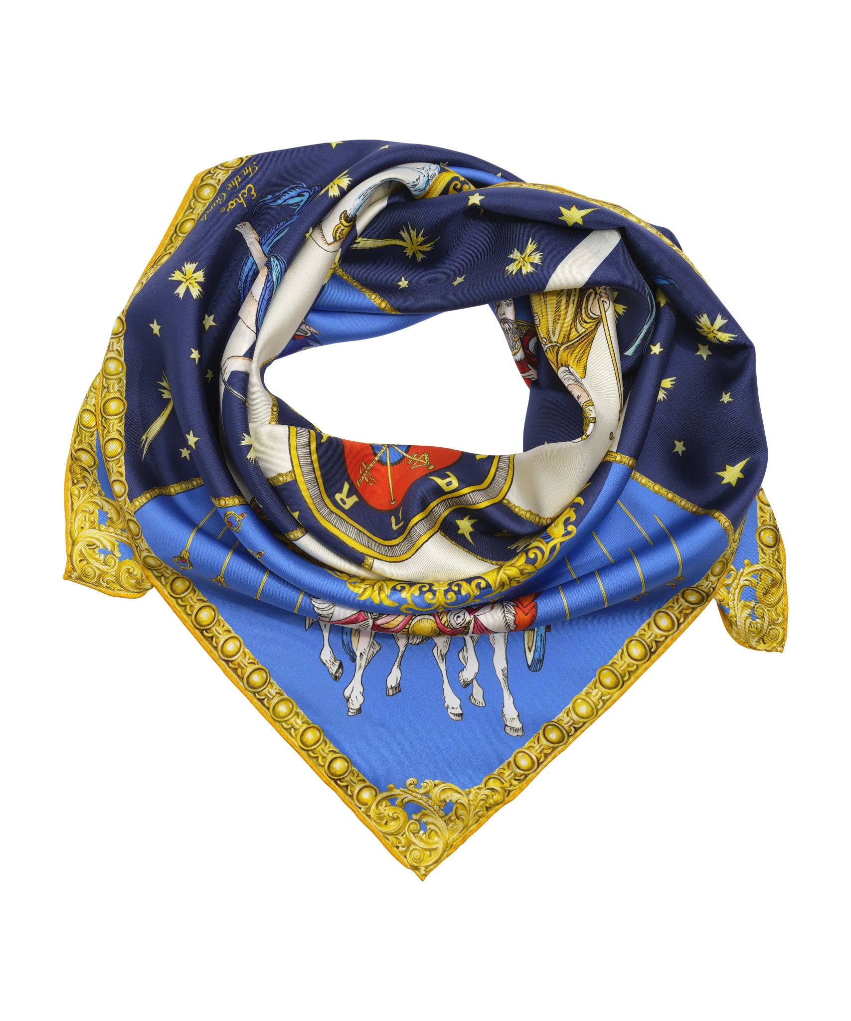 In The Cards 35 Silk Square Scarf - Image 13