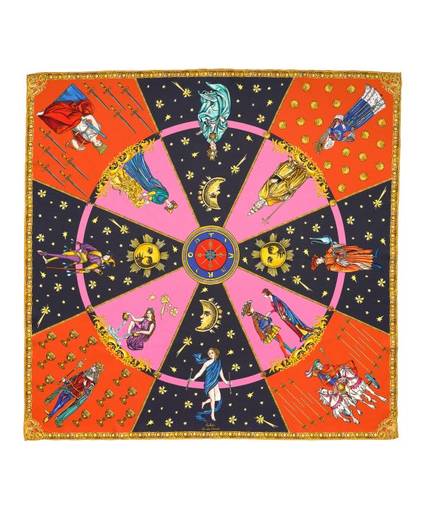 In The Cards 35 Silk Square Scarf - Image 5