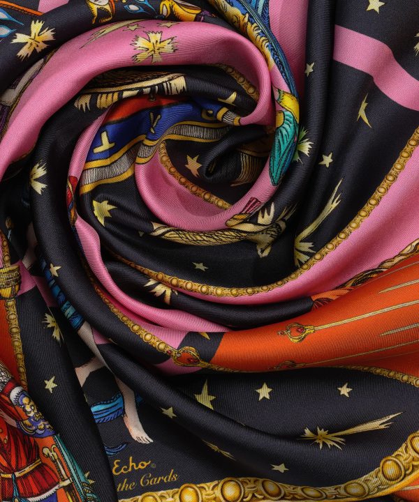In The Cards 35 Silk Square Scarf - Image 7