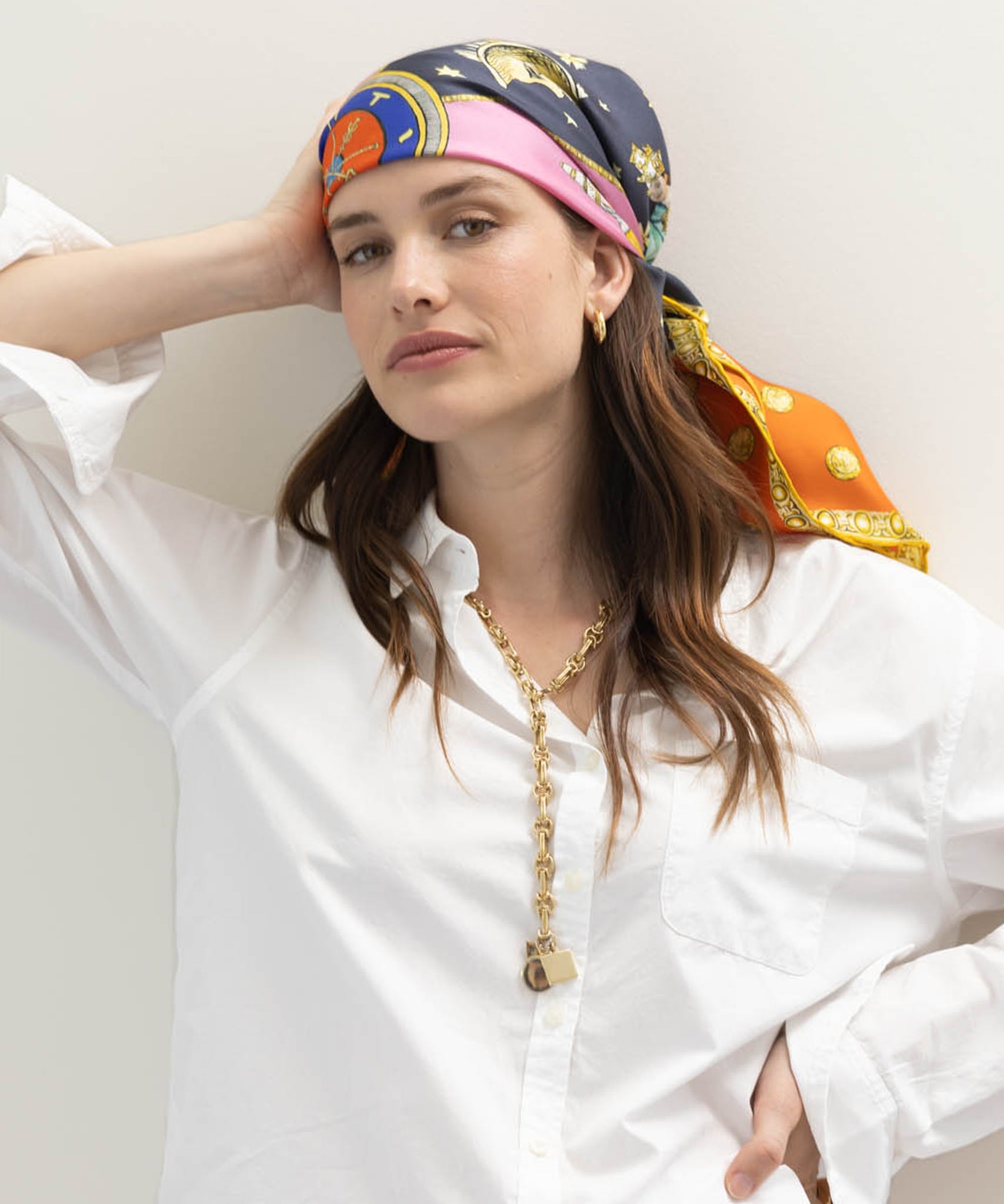 In The Cards 35 Silk Square Scarf - Image 10