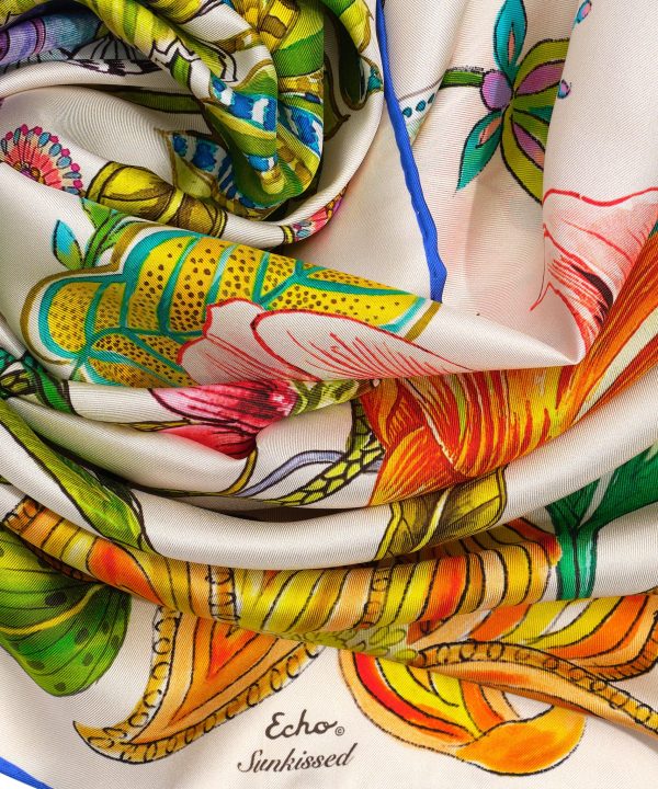 Sunkissed 35 Silk Square Scarf - Image 3