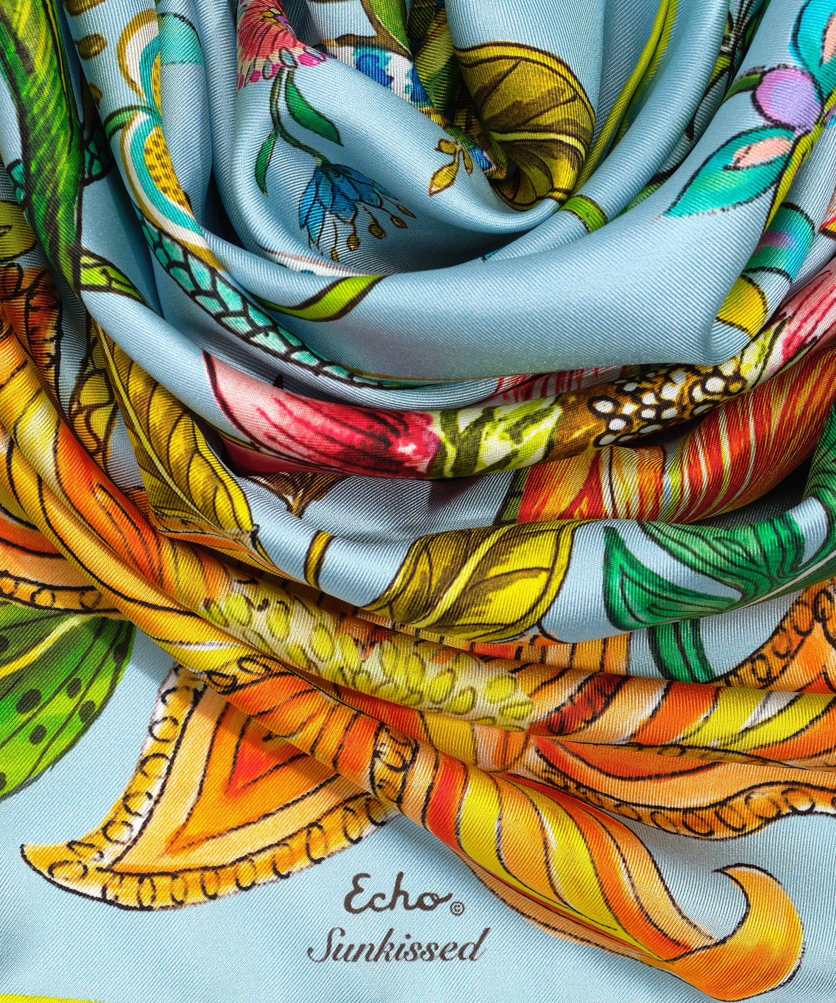 Sunkissed 35 Silk Square Scarf - Image 9