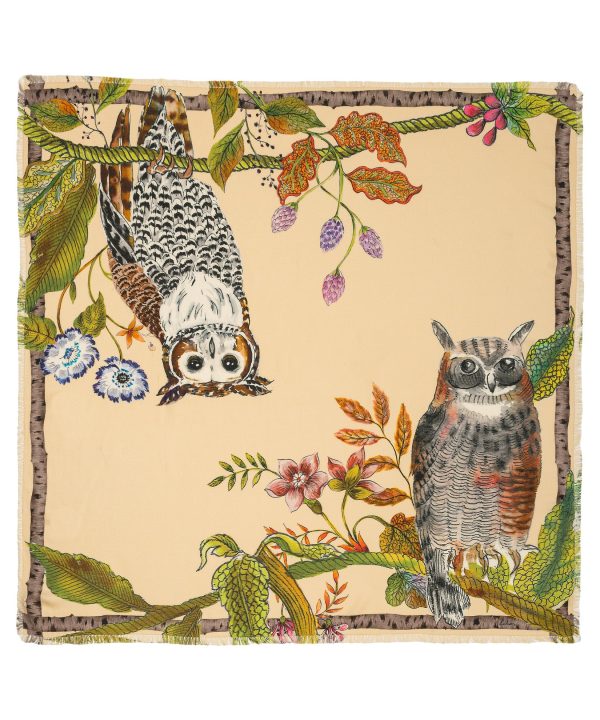 Hoot Hoot Square Scarf