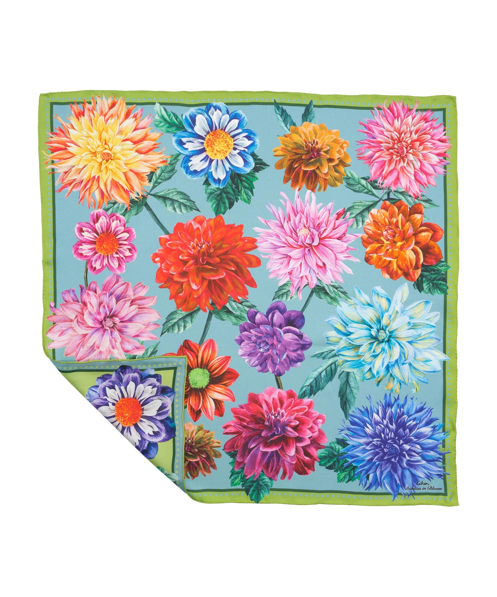 Dahlias In Bloom 23 Silk Bandana