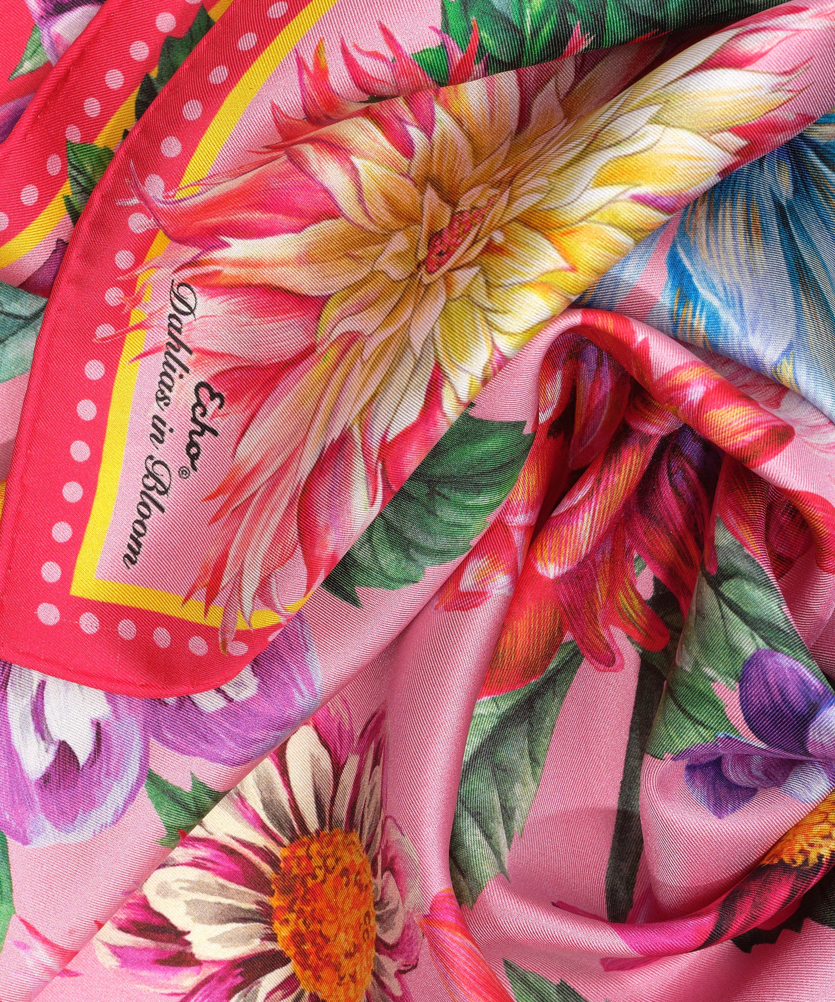 Dahlias In Bloom 23 Silk Bandana - Image 15