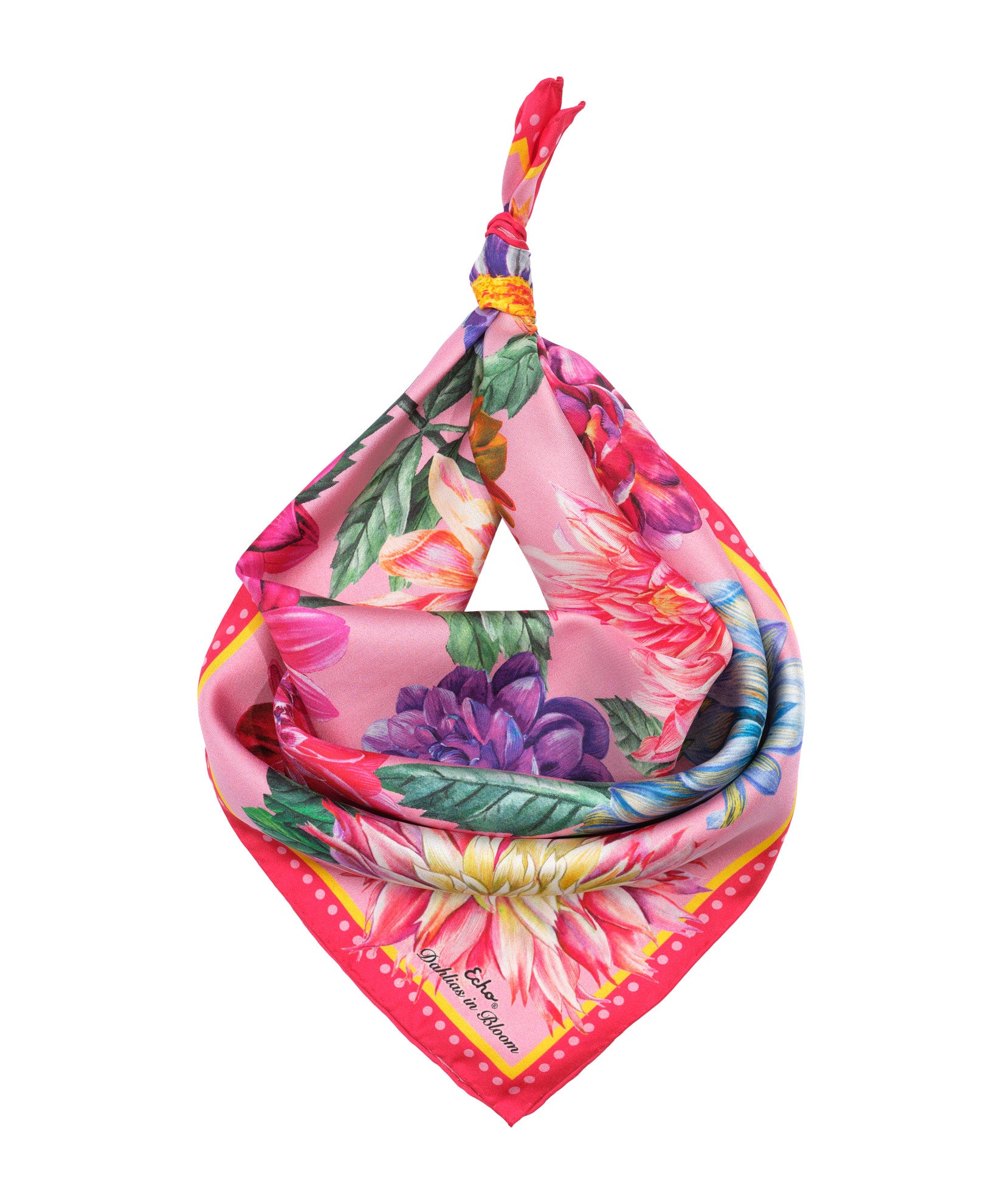 Dahlias In Bloom 23 Silk Bandana - Image 14