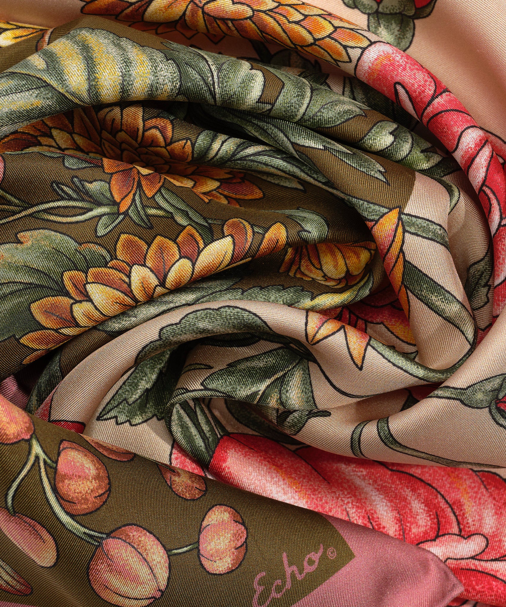 The Seasons Fall Silk Bandana - Image 5
